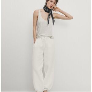 Massimo Dutti White Women's Joggers